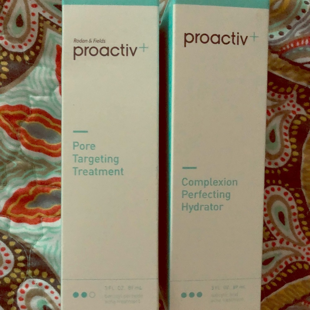Proactive skin care step one two and three